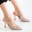 Mid Heel Shoes - Poppy - Beige