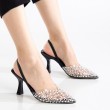 Mid Heel Shoes - Poppy - Black