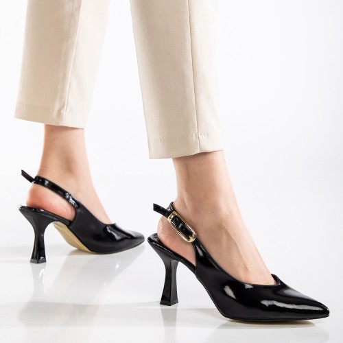 Mid Heel Shoes - Reya - Black