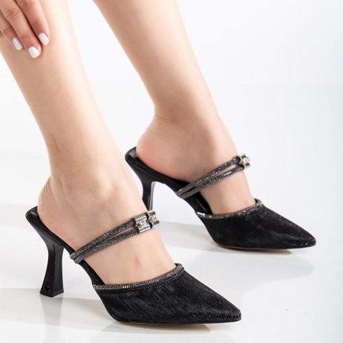 Mid Heel Shoes - Shona - Black