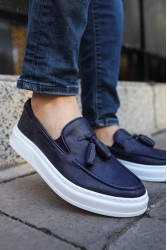 Mens Classic Shoes - Dark Blue - 127
