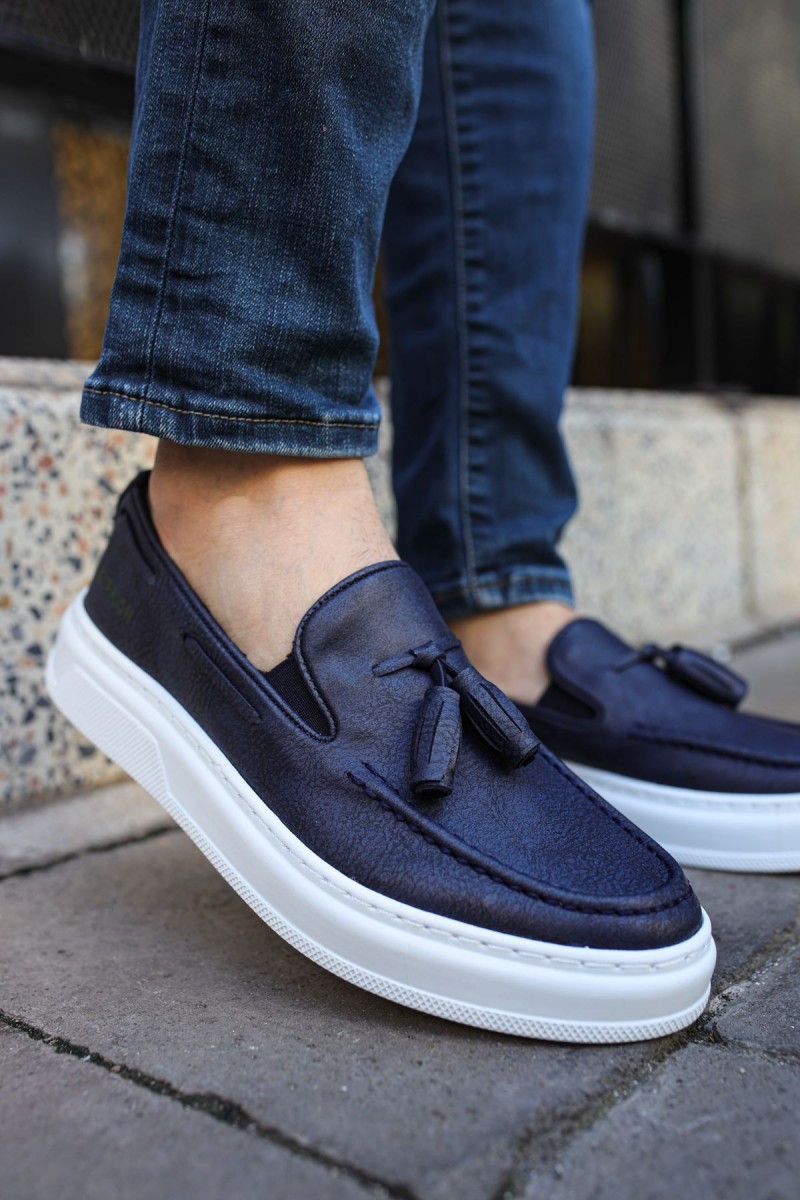 Mens Classic Shoes - Dark Blue - 127