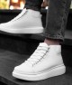 Men's High Top Sneakers - White - Enzo