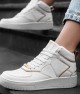 Women's High Top Sneakers - White - DS Maya