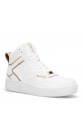 Women's High Top Sneakers - White - DS Maya