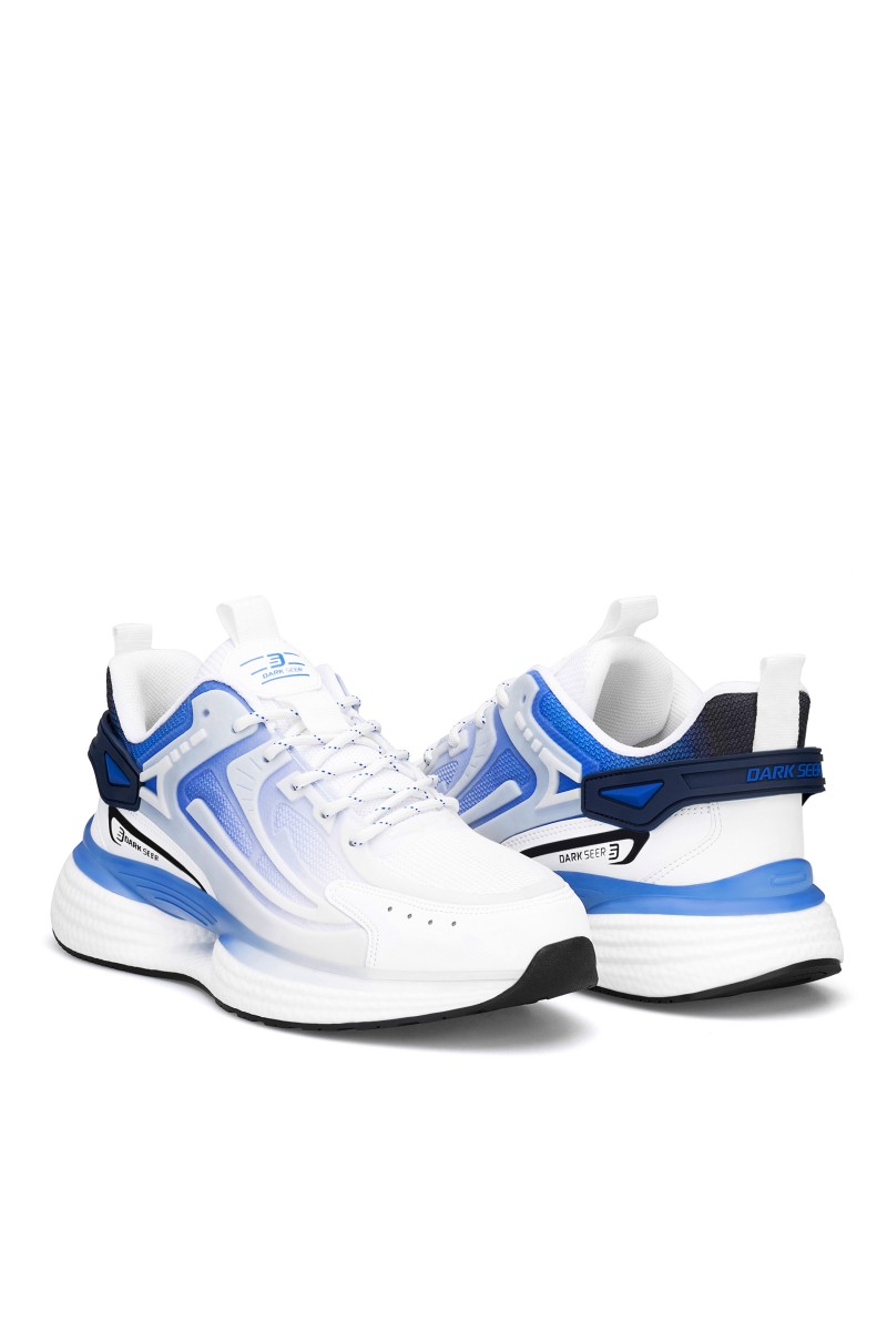 Mens Sneakers - White Blue - DS.ENIGMA