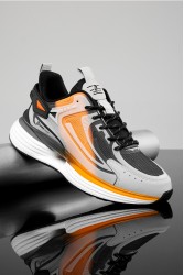 Mens Sneakers - Black Orange - DS.ENIGMA