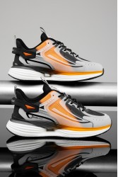 Mens Sneakers - Black Orange - DS.ENIGMA