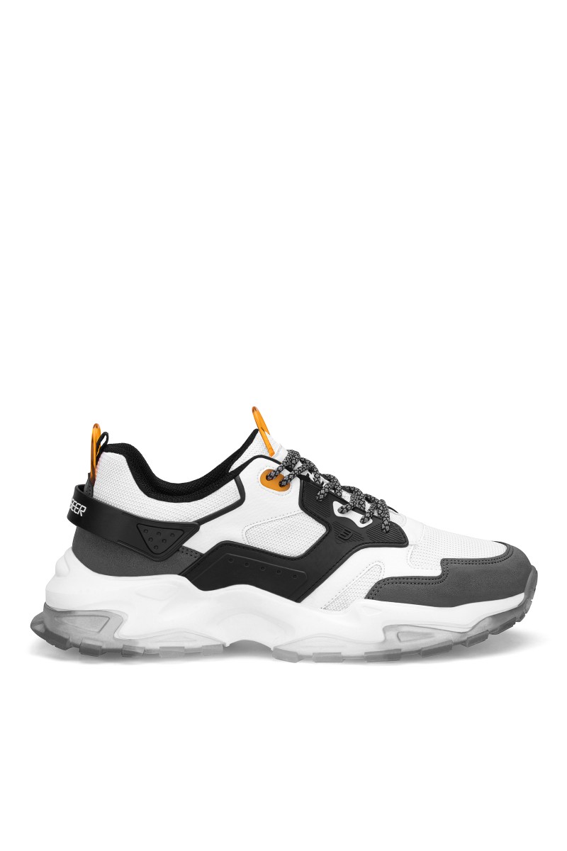 Mens Sneakers - White Dark Gray - Gestor