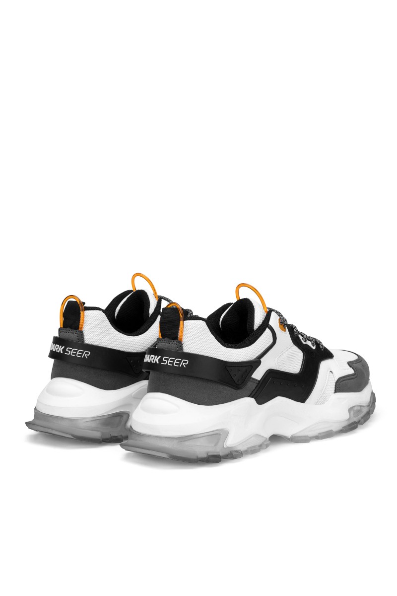 Mens Sneakers - White Dark Gray - Gestor