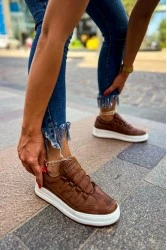 Womens Sneakers - Tan - 040