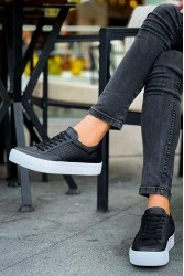 Mens Sneakers - Black White - Lix