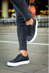 Mens Sneakers - Black White - Lix