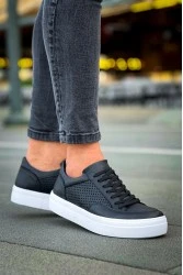 Mens Sneakers - Black White - Lix