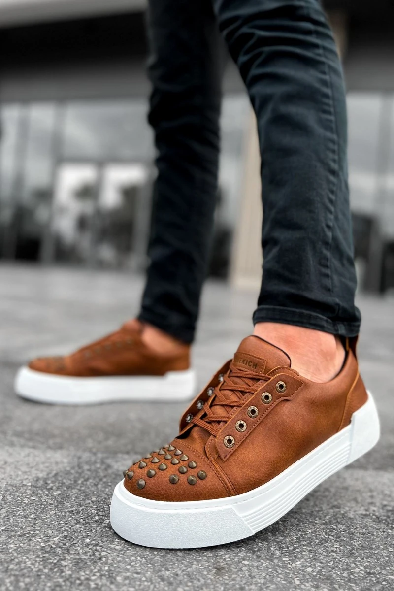 Mens Sneakers - Tan - 169