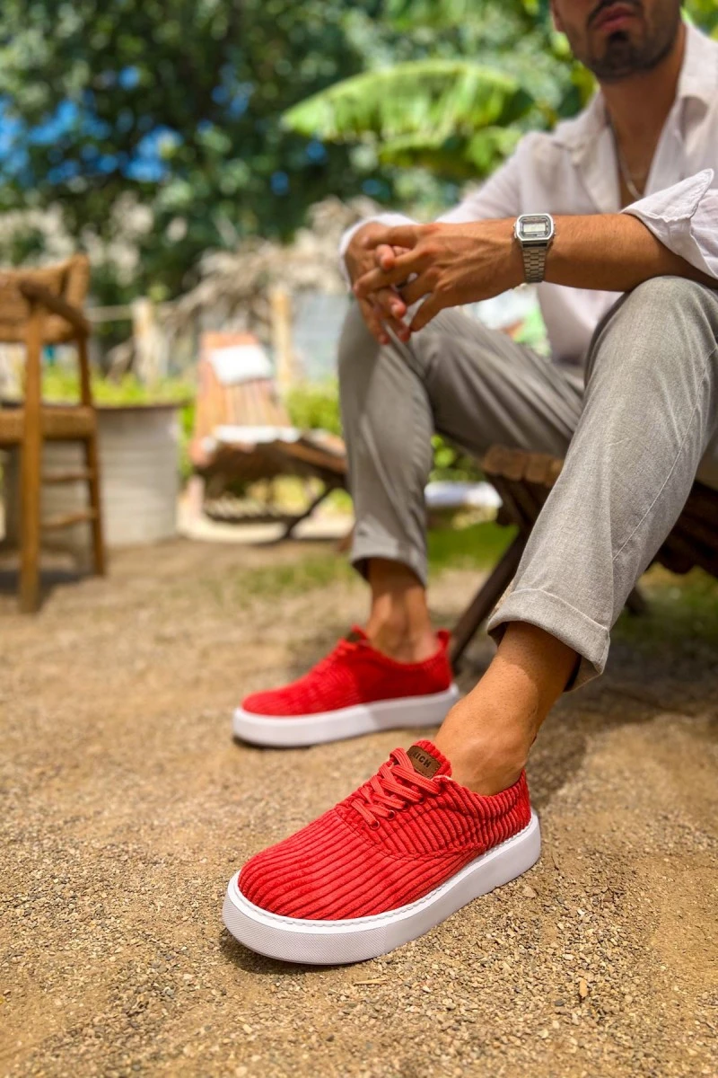 Mens Sneakers - Red - 173
