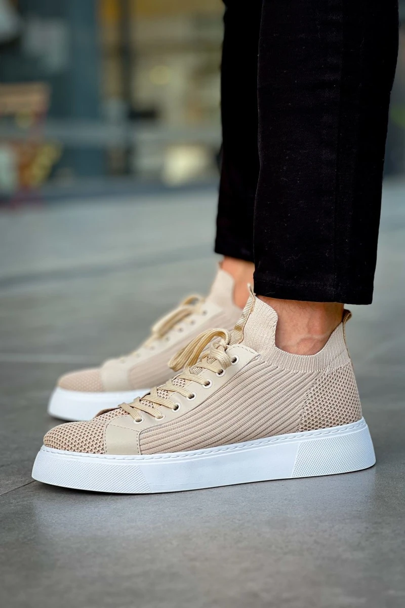 Mens Sneakers - Beige - 2423