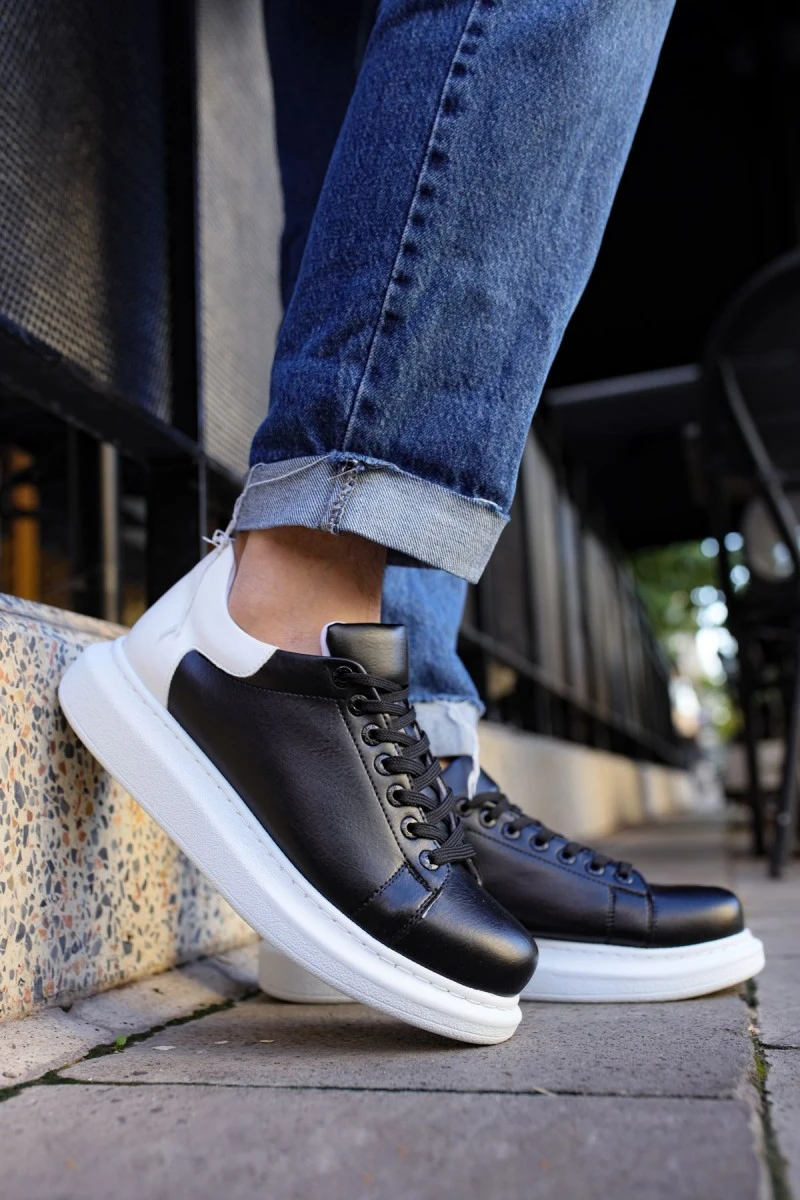 Mens Sneakers - Black White 2 - Apollo
