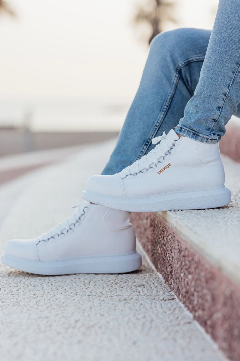 Men’s Boots - White - Enzo