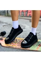 Womens Sneakers - Black Suede - 251