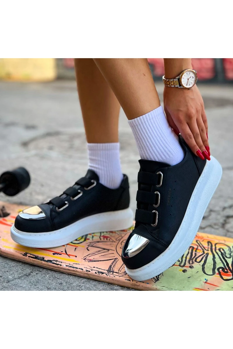 Womens Sneakers - Black White - 251