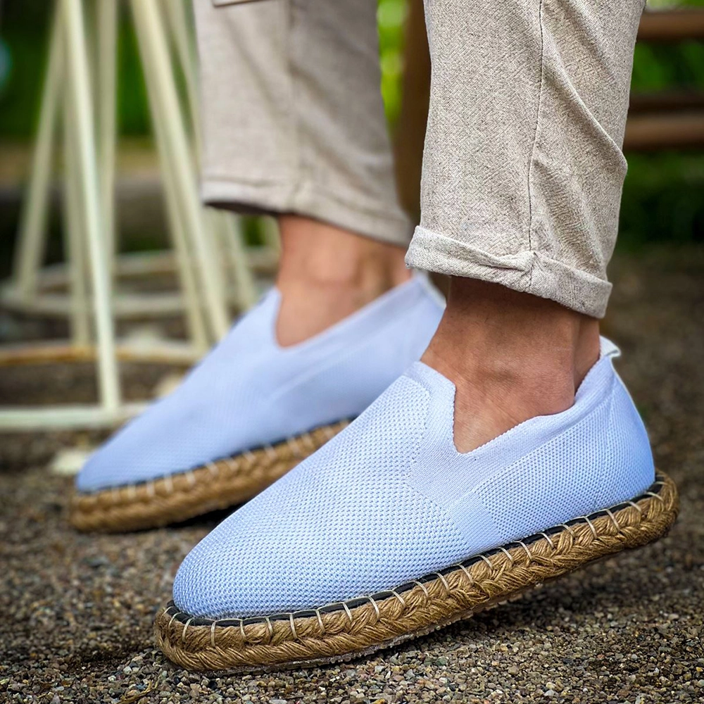 Mens Espadrilles - White - 305