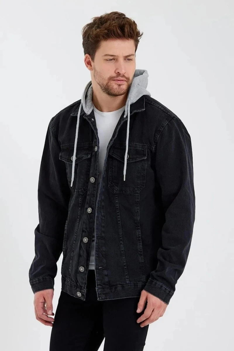 Men's Denim Jacket - Black - Jake