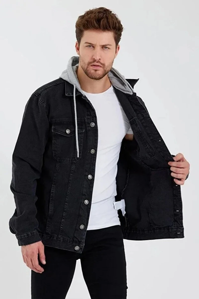 Men's Denim Jacket - Black - Jake