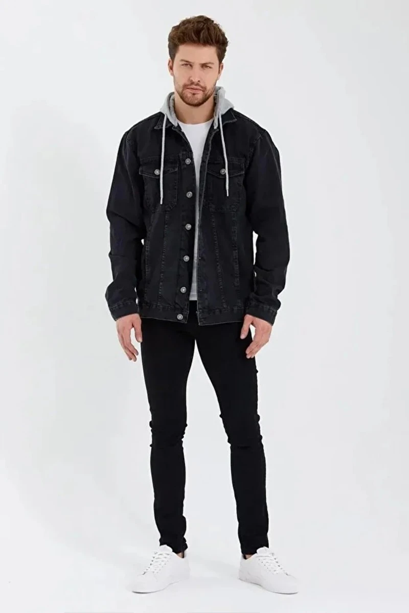 Men's Denim Jacket - Black - Jake