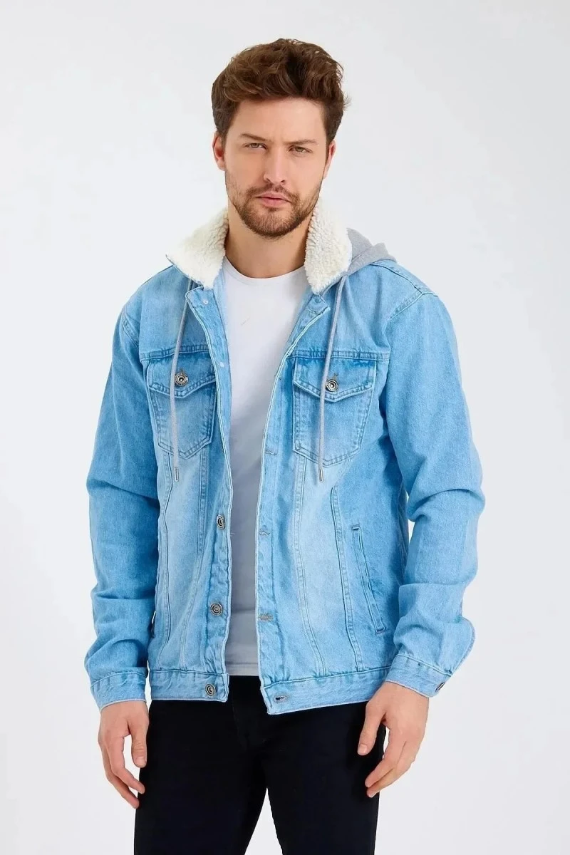 Men's Denim Jacket - Ice Blue - Jake