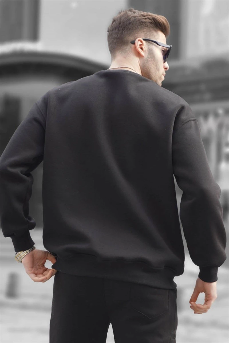 Mens Sweatshirt - Black - 6048