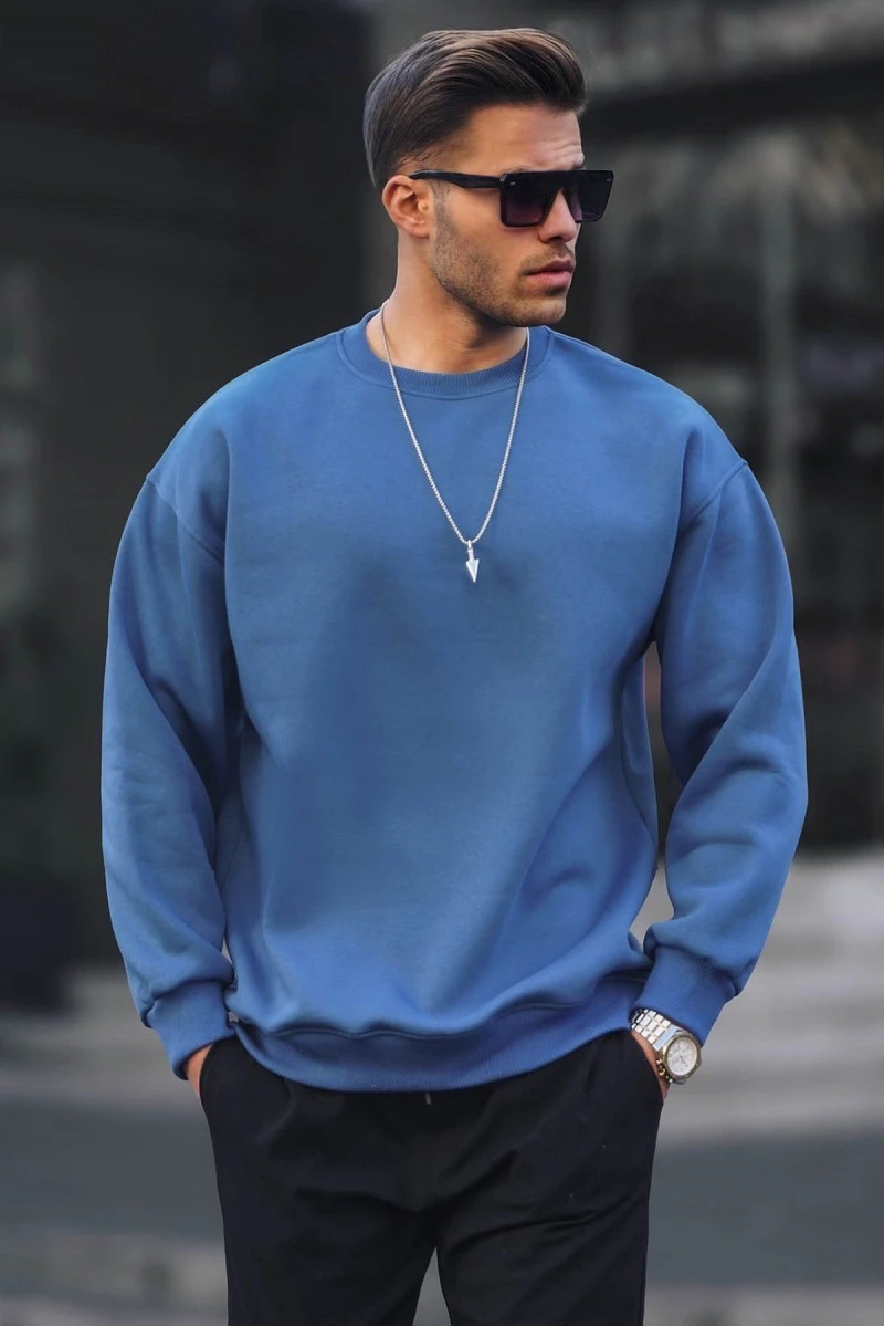 Mens Sweatshirt - Blue - 6048