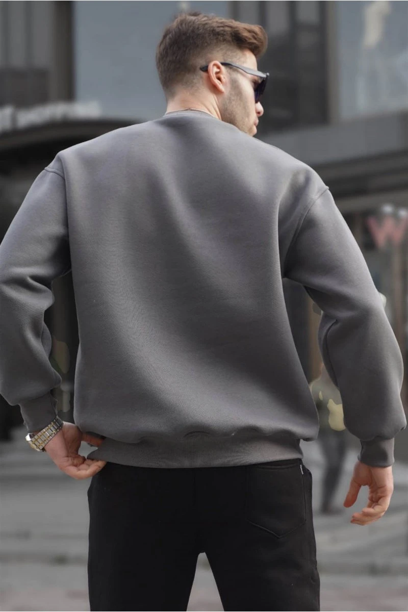 Mens Sweatshirt - Gray - 6048