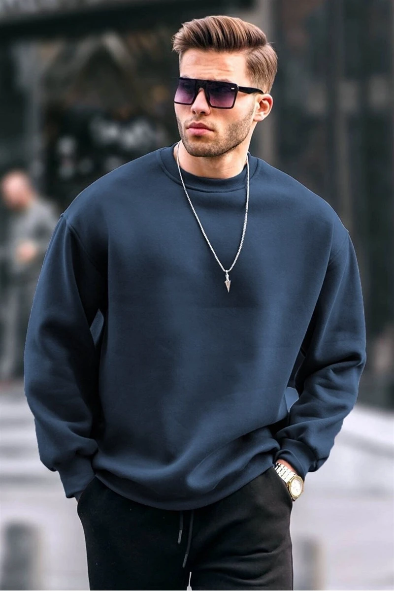 Mens Sweatshirt - Dark Blue - 6048