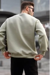 Mens Sweatshirt - Green - 6048 - 2