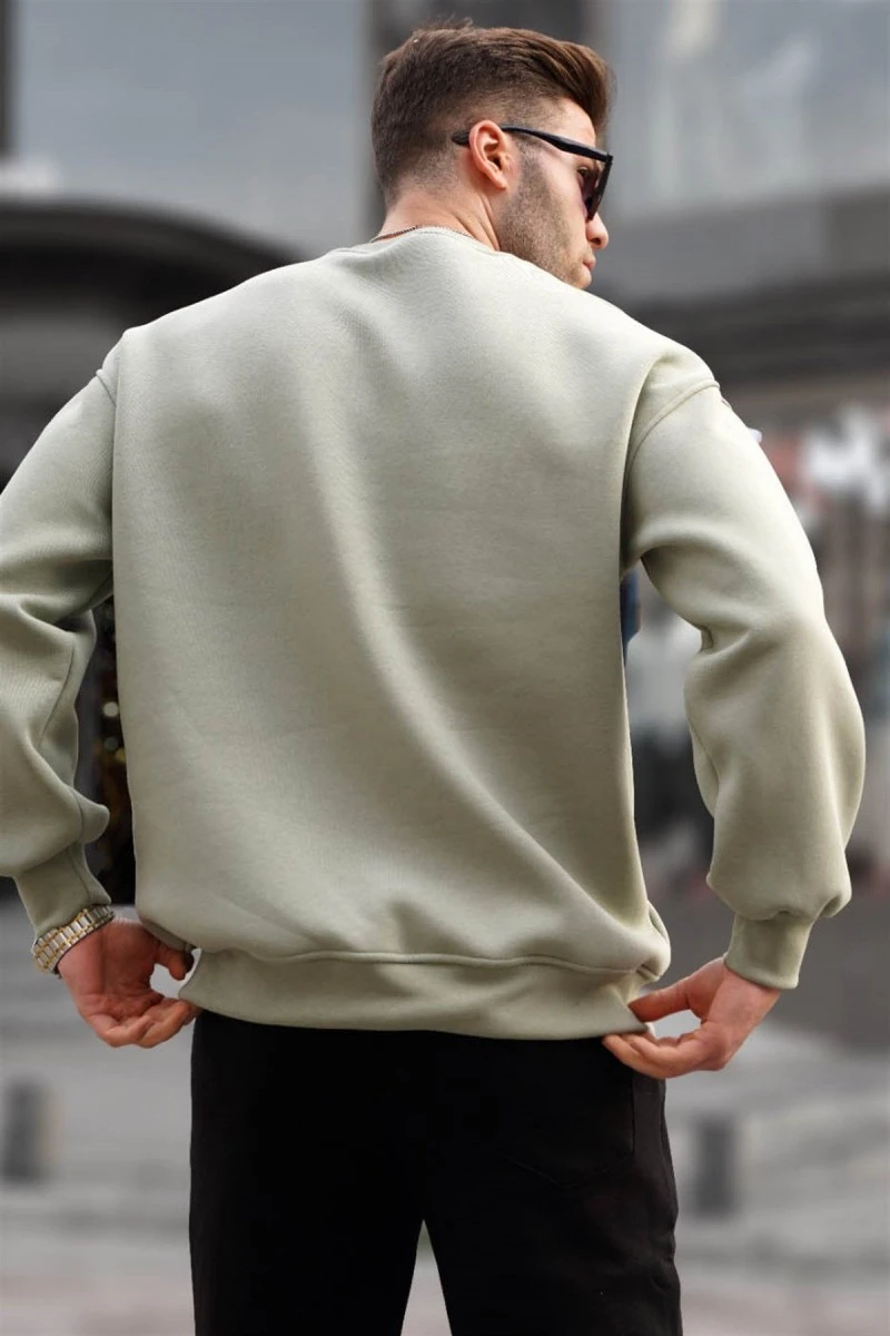 Mens Sweatshirt - Green - 6048 - 2