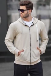 Men's Sweatshirt - Beige - 6161