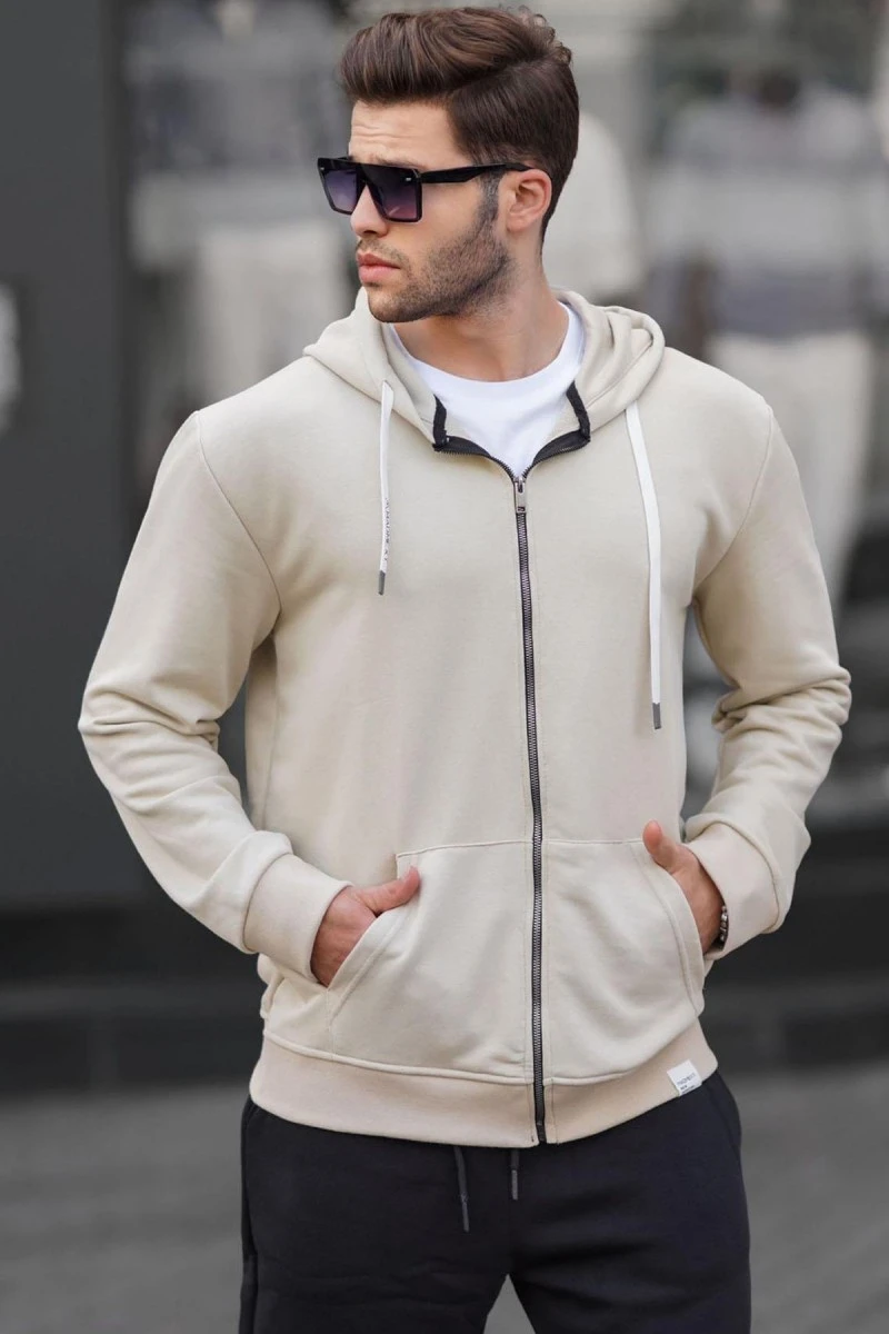 Men's Sweatshirt - Beige - 6161