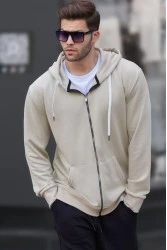 Men's Sweatshirt - Beige - 6161