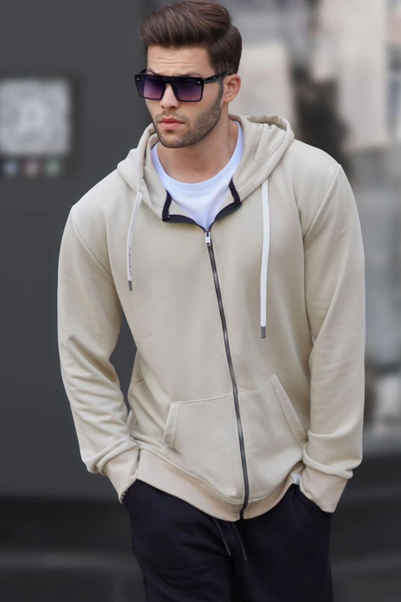 Men's Sweatshirt - Beige - 6161