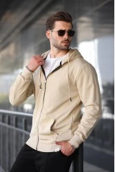 Men's Sweatshirt - Beige - 6161
