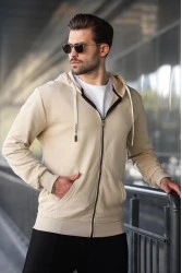 Men's Sweatshirt - Beige - 6161