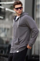Men's Sweatshirt - Dark Gray - 6161