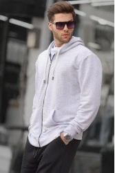 Men's Sweatshirt - Light Gray - 6161