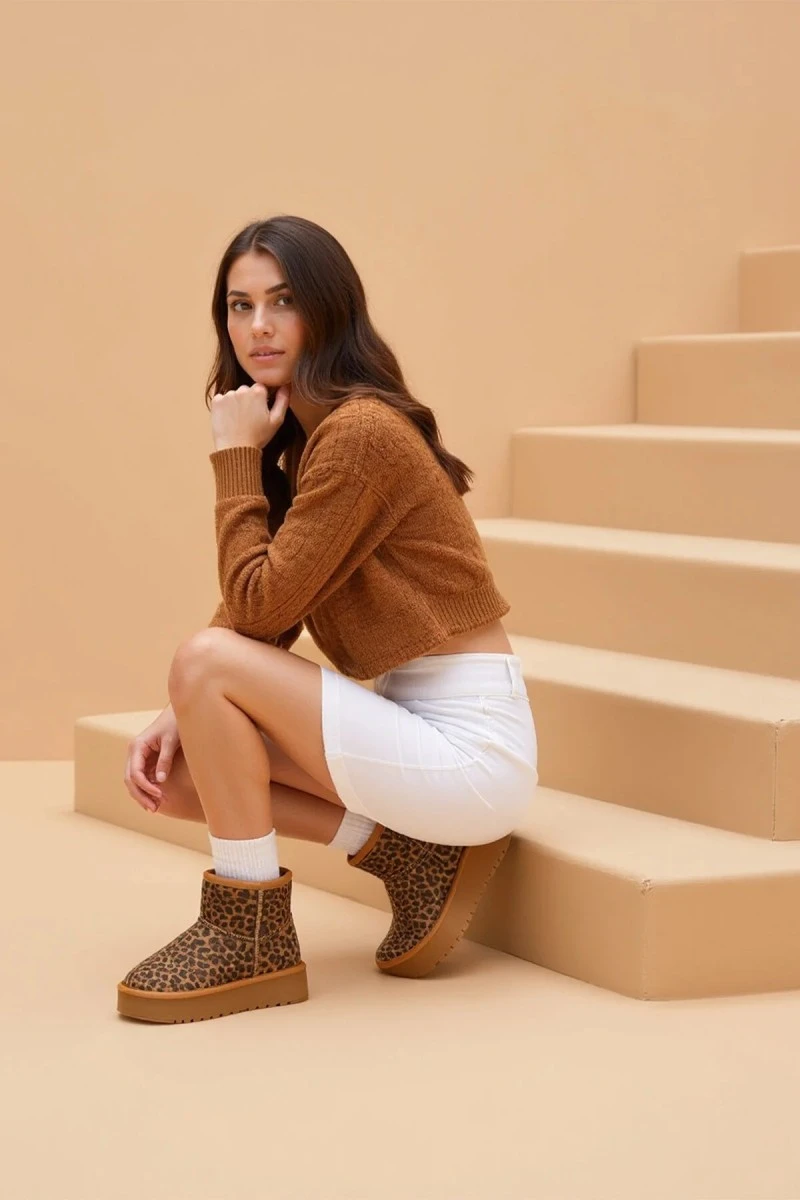 Women's Boots - Leopard - DS Oggo