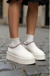 Women's Boots - White - DS Oggo