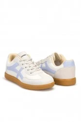 Womens Sneakers - Beige Blue - Ruby