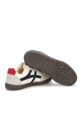 Womens Sneakers - Beige Dark Blue - Ruby