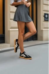 Womens Sneakers - Black Beige - Ruby