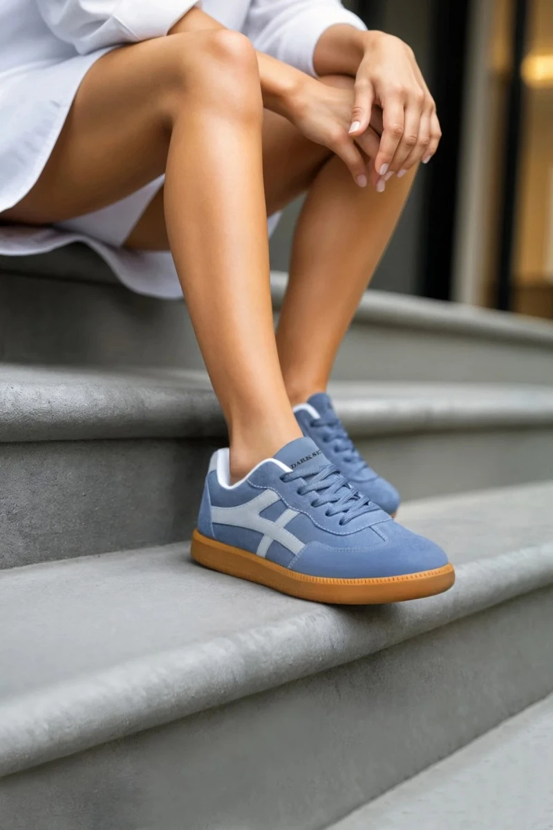 Womens Sneakers - Blue - Ruby
